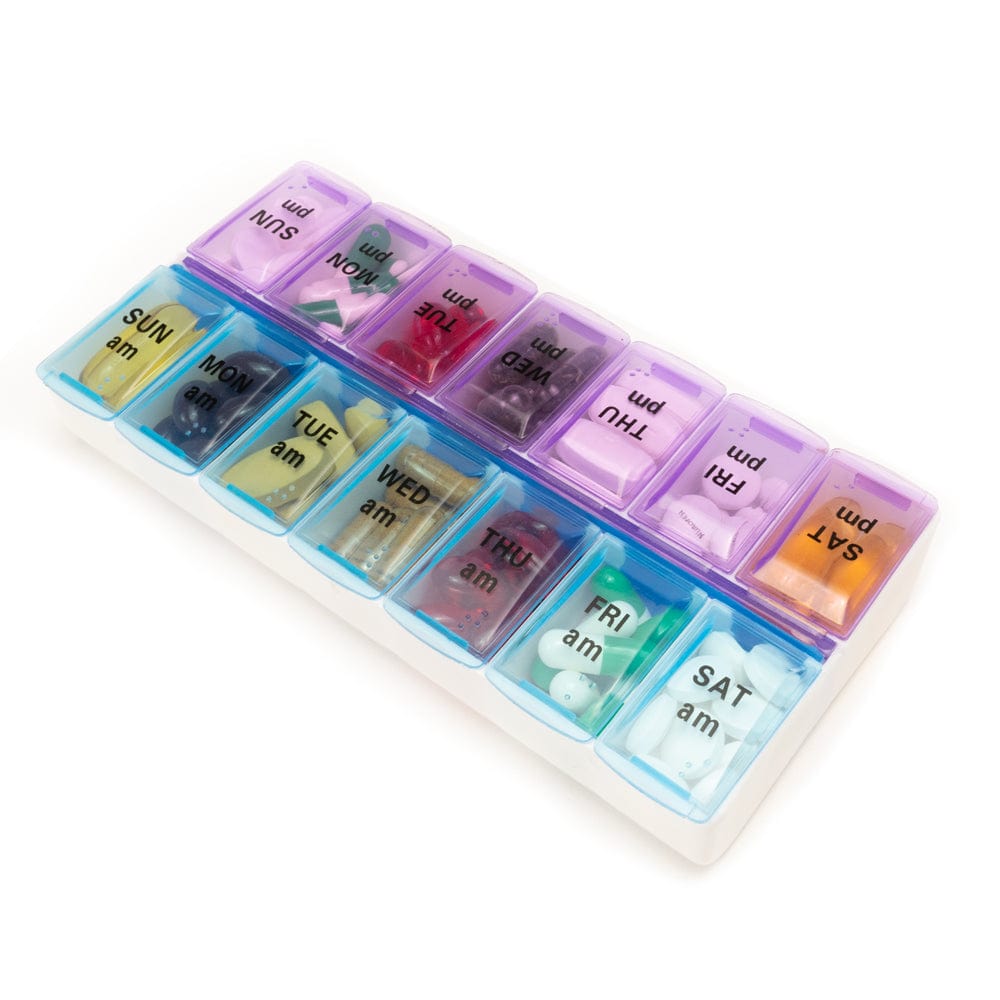 7 - Day Pill Container AM / PM - Buy Empty Capsules