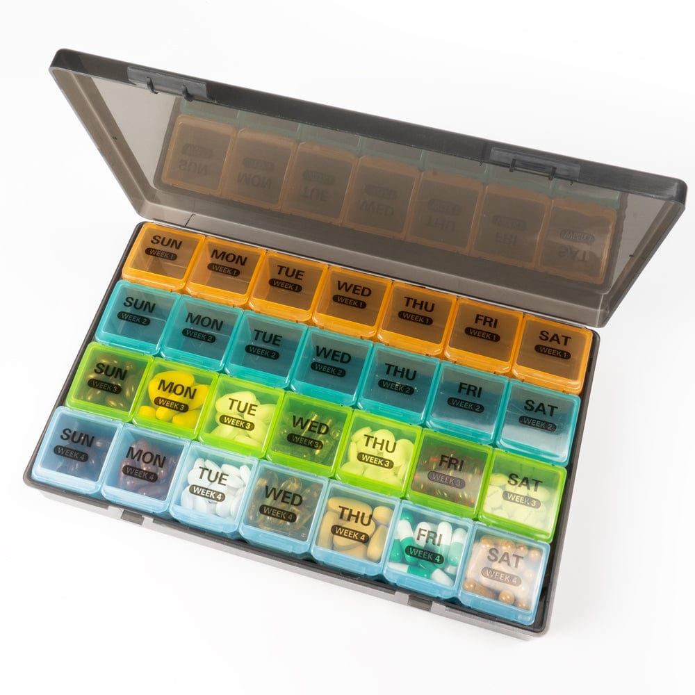 Monthly Pill Organiser - 4 - Weeks - Buy Empty Capsules