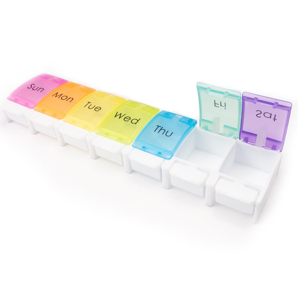 7 - Day Pill Organiser - Large Push Button - Buy Empty Capsules