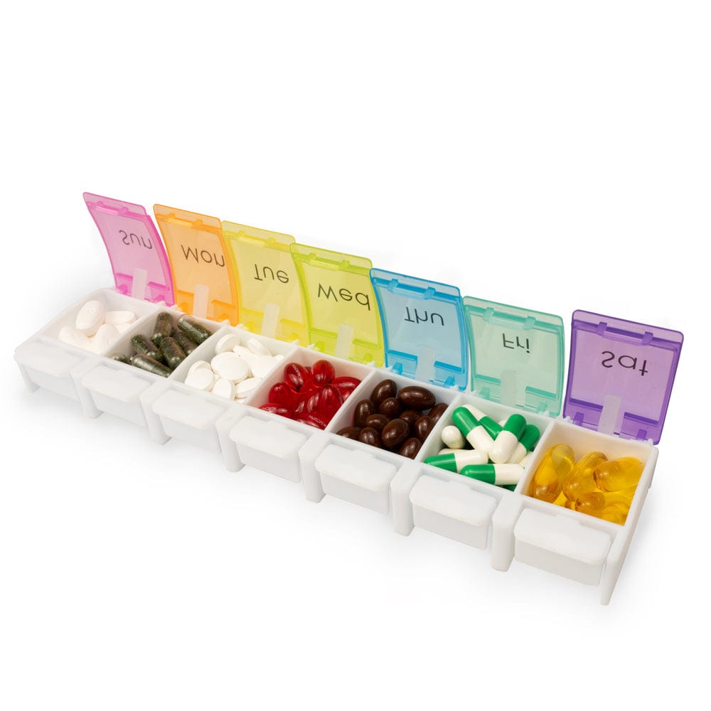 7 - Day Pill Organiser - Large Push Button - Buy Empty Capsules