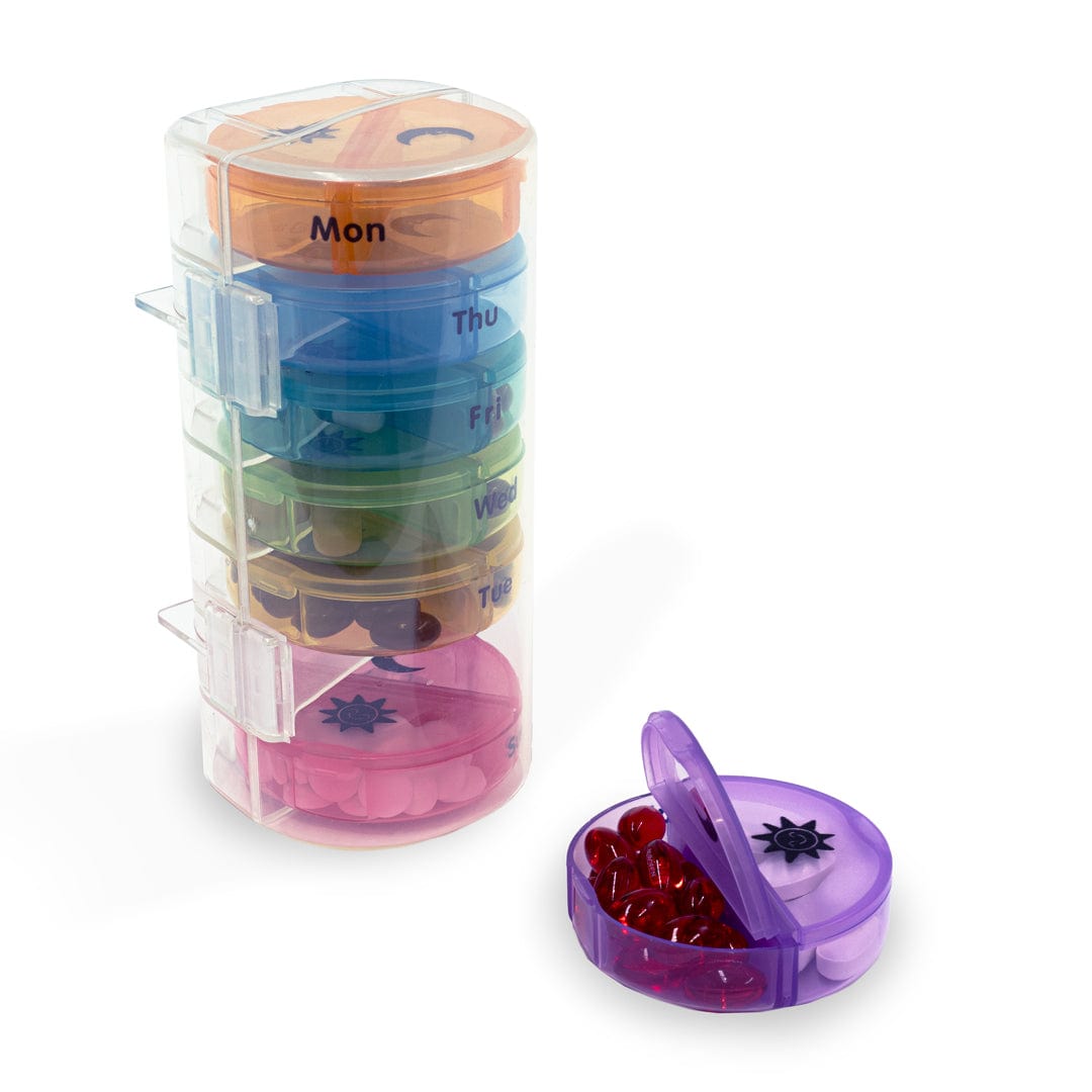 7 - Day Pill Organiser - AM / PM Removable Pods - Buy Empty Capsules