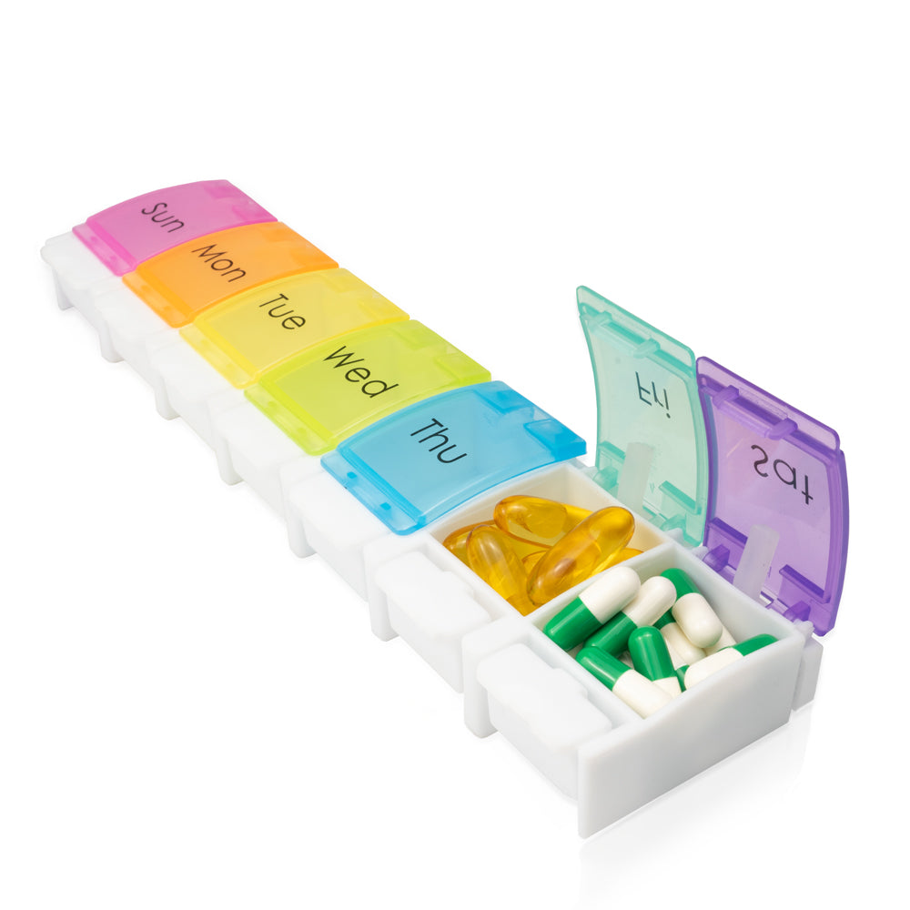 7-Day Pill Organiser - Large Push Button