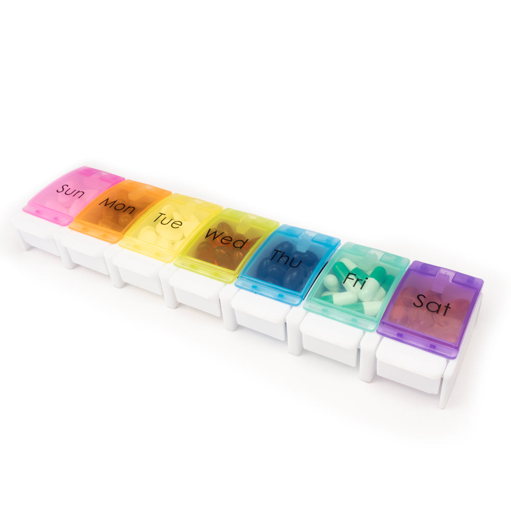 7-Day Pill Organiser - Large Push Button