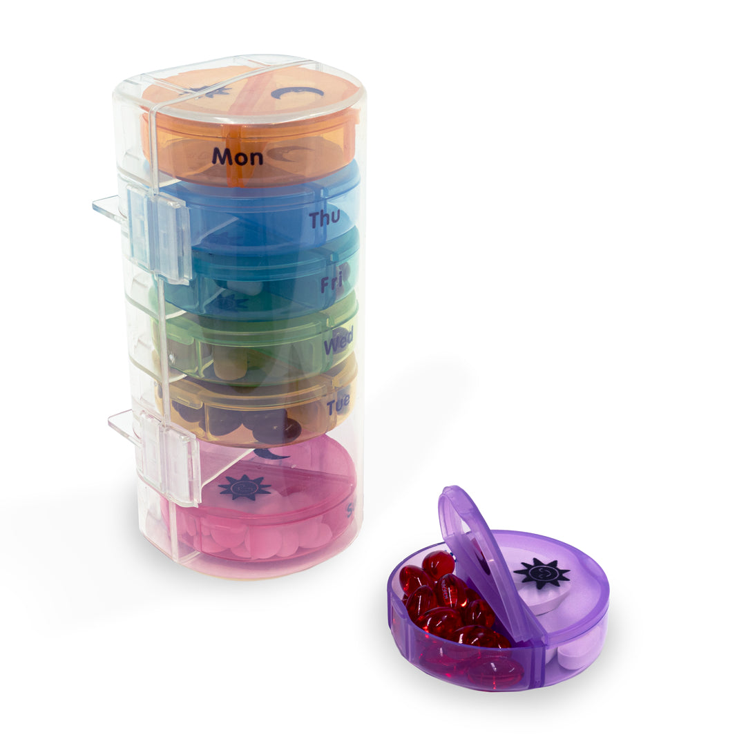 7-Day Pill Organiser - AM / PM Removable Pods